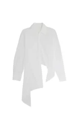 POPELIN WRAPPED SHIRT WHITE - Image 5