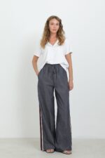 ELLA BY TAM <BR><BR> CALÇA PALAZZO CASUAL/SPORT AZUL - Image 2