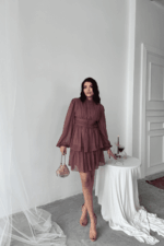 ELLA BY TAM<BR><BR>VESTIDO CHIFFON AMEIXA - Image 3