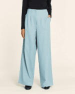 PEPALOVES <BR><BR>CALÇA COM PINÇAS - AZUL CLARO