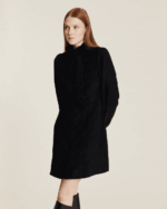 PEPALOVES <BR><BR>VESTIDO BOMBAZINE BOTÕES CORAÇÃO - PRETO - Image 4