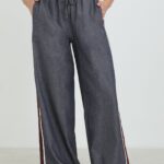 ELLA BY TAM <BR><BR> CALÇA PALAZZO CASUAL/SPORT AZUL