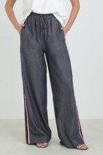 ELLA BY TAM <BR><BR> CALÇA PALAZZO CASUAL/SPORT AZUL