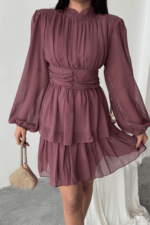 ELLA BY TAM<BR><BR>VESTIDO CHIFFON AMEIXA - Image 2