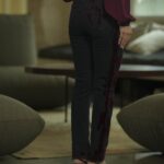 BIGZONE <BR><BR> JEANS - KENDALL A SLIM COM VELUDO BORDEAUX
