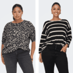 CARMAKOMA <BR><BR> CARALBA 3/4 SHIRT - LEOPARDO / RISCAS