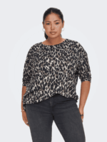 CARMAKOMA <BR><BR> CARALBA 3/4 SHIRT - LEOPARDO / RISCAS - Image 6