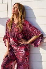 TROPICAL BRASIL <BR><BR> BLUSA LYCRA ROSA E PRETO