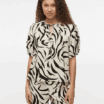 VILA <BR><BR> BLUSA VICLO NECK TOP - ZEBRA