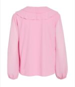VILA <BR><BR>VIANE FRILL TOP - ROSE / GREEN / BLACK / WHITE - Image 3