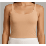 DARA <br><br> CAMISOLA ALÇAS SEAMLESS DARA NUDE / PRETO - Image 3