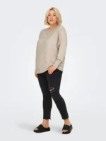CARMAKOMA <BR><BR> CARNEW ADALINE PULLOVER - PUMICE STONE - Image 3