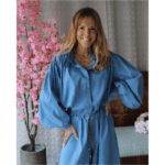 CASACO GANGA FINA COM DETALHES CASTANHOS MARIA CATITA - TAM U