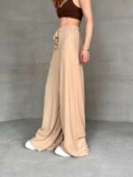 ELLA BY TAM <BR><BR> CALÇA PALAZZO BEGE - Image 3