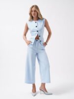 ELLA BY TAM <BR><BR>CALÇA FATO AZUL PASTEL - Image 3