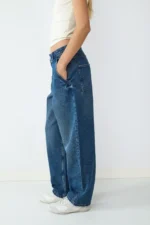 BALMOHK <BR><BR> DENIM SKATER FIT - BARNA FIG / VINTAGE DARK - Image 7