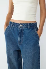 BALMOHK <BR><BR> DENIM SKATER FIT - BARNA FIG / VINTAGE DARK - Image 8