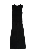 BALMOHK <BR><BR> MIDI DRESS BLACK / TURKISH COFFEE - Image 3