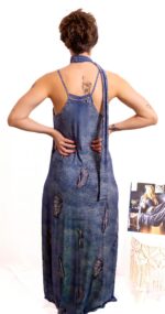 VESTIDO PADRÃO JEANS AZUL TROPICAL BRASIL - TAM U - Image 3