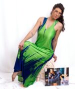 VESTIDO AZUL E VERDE ALÇAS LARGAS TROPICAL BRASIL - TAM U - Image 2