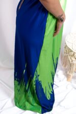 VESTIDO AZUL E VERDE ALÇAS LARGAS TROPICAL BRASIL - TAM U - Image 4