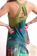 VESTIDO VERDE BAHIA TROPICAL BRASIL - TAM U - Image 3