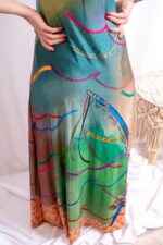 VESTIDO VERDE BAHIA TROPICAL BRASIL - TAM U - Image 2