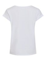 VILA <BR><BR> T-SHIRT VIDREAMERS V-NECK - Regular Fit / WHITE - Image 3