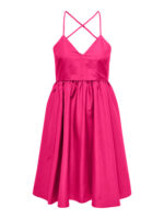 VESTIDO JDY - SELENA S/L SHORT DRESS WVN - Regular Fit - Purple - Fuchsia