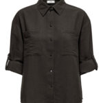 JDY <BR><BR> CAMISA VIGGA - Regular Fit - GREEN / CHOCOLATE / WHITE
