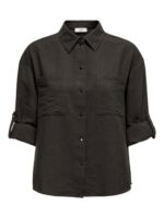 JDY <BR><BR> CAMISA VIGGA - Regular Fit - GREEN / CHOCOLATE / WHITE - Image 7