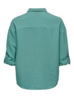 JDY <BR><BR> CAMISA VIGGA - Regular Fit - GREEN / CHOCOLATE / WHITE - Image 4