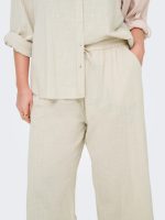 CARMAKOMA <BR><BR>CARTIZANA COTTON LOOSE PANTS - Regular Fit - PUMICE STONE - Image 4