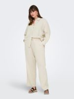 CARMAKOMA <BR><BR>CARTIZANA COTTON LOOSE PANTS - Regular Fit - PUMICE STONE - Image 3