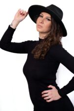 ELLA BY TAM <BR><BR> VESTIDO STRETCH MEIA GOLA C/ MANGA PRETO - Image 5