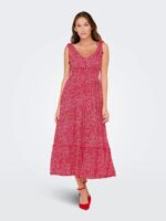 VESTIDO ONLY - ONLFERNANDA LONG DRESS RED FLOWERS - Image 6
