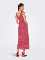 VESTIDO ONLY - ONLFERNANDA LONG DRESS RED FLOWERS - Image 3