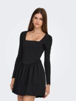 ONLY <BR><BR>ONLMENIA SHORT DRESS BALLOON - BLACK - Image 5