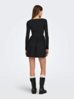 ONLY <BR><BR>ONLMENIA SHORT DRESS BALLOON - BLACK - Image 3
