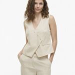 VILA <BR><BR> COLETE VIFLEA TAILORED VEST - CRU