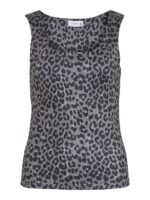 VILA <BR><BR>VIKENZA AOP U-NECK TANK TOP  - ANIMAL PRINT - Image 4