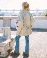 MAÏTTÈ <BR><BR> GABARDINE FORRADA VERDE AGUA - TAM U - Image 2