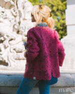 MAÏTTÈ <BR><BR> JAQUETA RENDADA AMEIXA - TAM U - Image 3