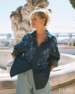 MAÏTTÈ <BR><BR> CAMISA DENIM - TAM U - Image 8