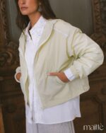 MAÏTTÈ <BR><BR> CORTA VENTO CURTO VERDE - TAM U