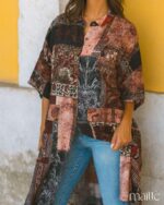 MAÏTTÈ <BR><BR> VESTIDO/TÚNICA TONS BURGUNDY - TAM U - Image 7