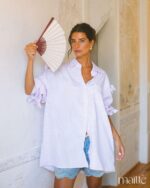 MAÏTTÈ <BR><BR> CAMISA ROSA COM RISCAS - TAM U - Image 3