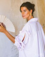 MAÏTTÈ <BR><BR> CAMISA ROSA COM RISCAS - TAM U - Image 5