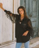 MAÏTTÈ <BR><BR> CAMISA PRETA - TAM U