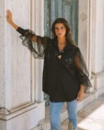 MAÏTTÈ <BR><BR> CAMISA PRETA - TAM U - Image 5